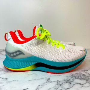 Saucony White Mutant Endorphin Shift Running Shoes 7.5